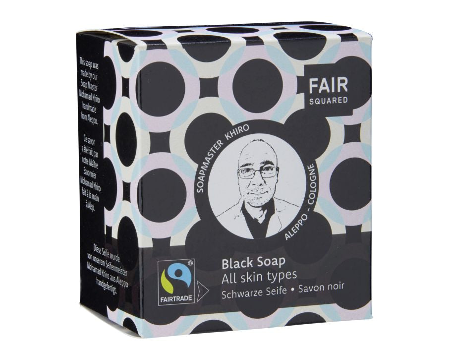 Bloc de savon au carré équitable Savon noir