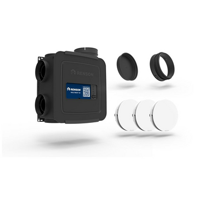 Renson 1074428 - kit healthbox go avec unité de valve + 3xaeroo + 3x bague d'adaptation | 1 pièce