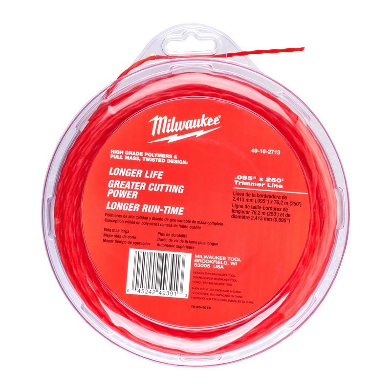 Fil de coupe accessoires Milwaukee 2,3 mm x 76 m - 49162713