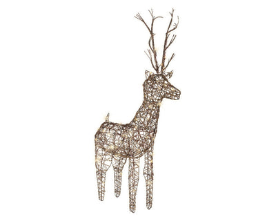 Lumineo cerf led marron 48 lampes 69cm