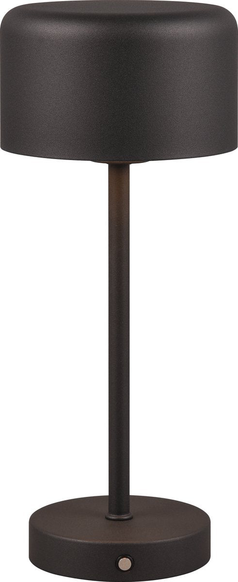 Rl live your light reality jeff - lampe de table - noir - incl. 1x smd 1,5w - fonction tactile - rechargeable - dimmable