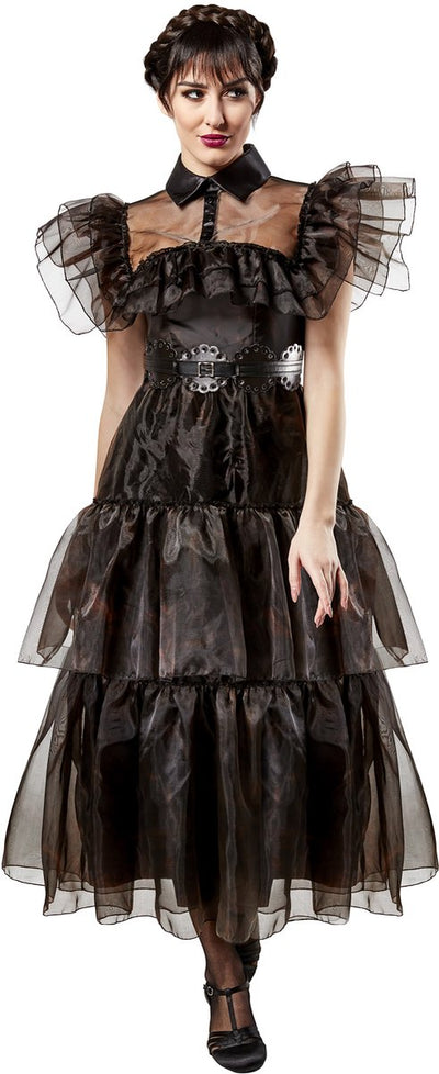 Rubis france rubis - Robe de bal du mercredi adulte (taille s) - carnaval - Costume Addams du mercredi - Robe du mercredi