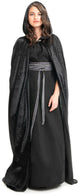 Petites aventures - manteau noir à capuche - pour adultes - unisexe - 154 cm de long
