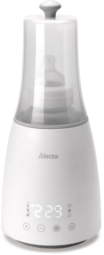Chauffe-biberon Alecto - chauffage, dégivrage et stérilisation - convient à tous les biberons courants - 500w - bw900 - blanc
