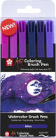 Sakura koi coloriage pinceau stylo ensemble galaxie | 6 couleurs
