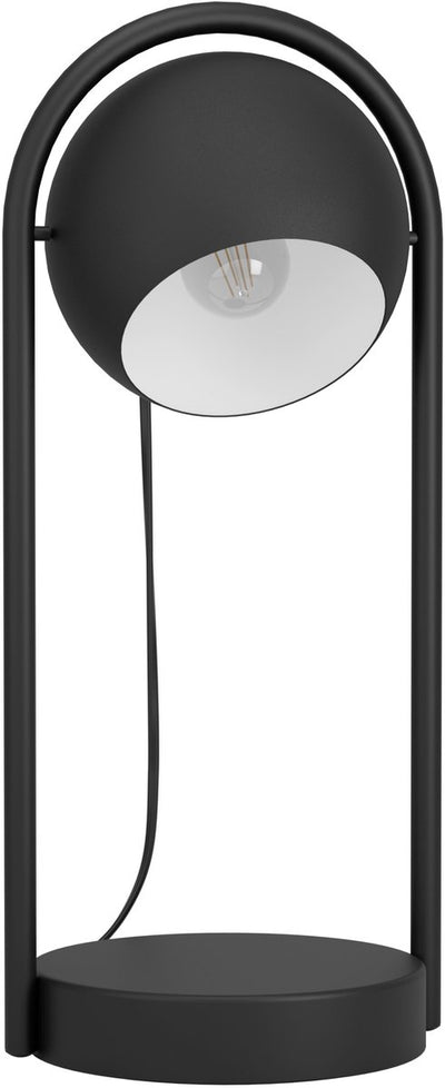 Lampe de table Eglo murnia - e14 - h 43 cm - aluminium - noir|blanc