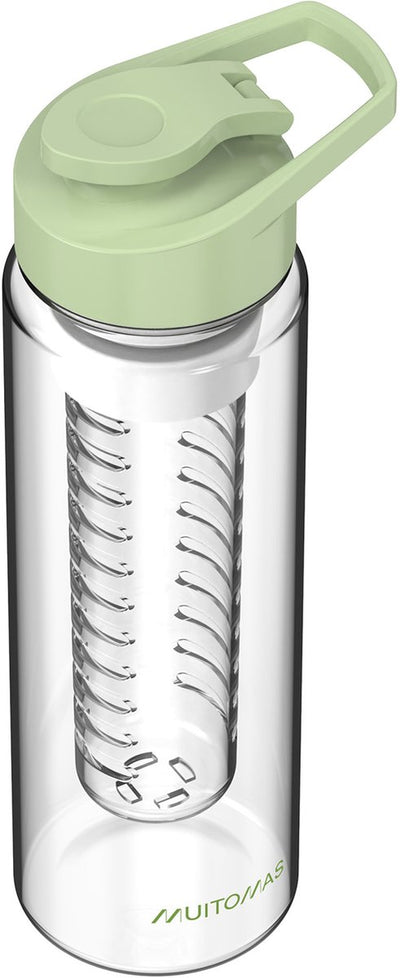 Gourde Muitomas - infuseur pour fruits, thé ou herbes - bec verseur - 700ml - vert
