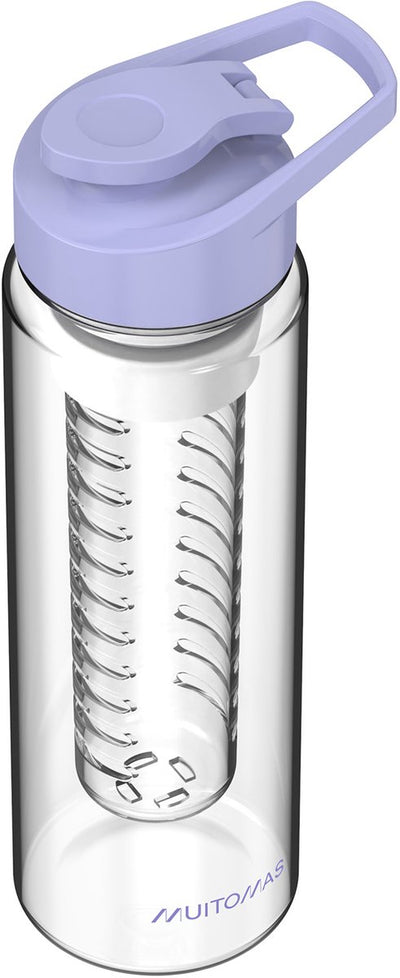 Gourde Muitomas - infuseur pour fruits, thé ou herbes - bec verseur - 700ml - violette