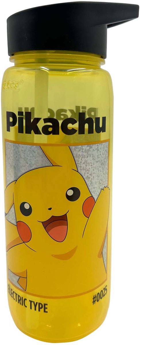 Bouteille de boisson Pokémon avec de la paille