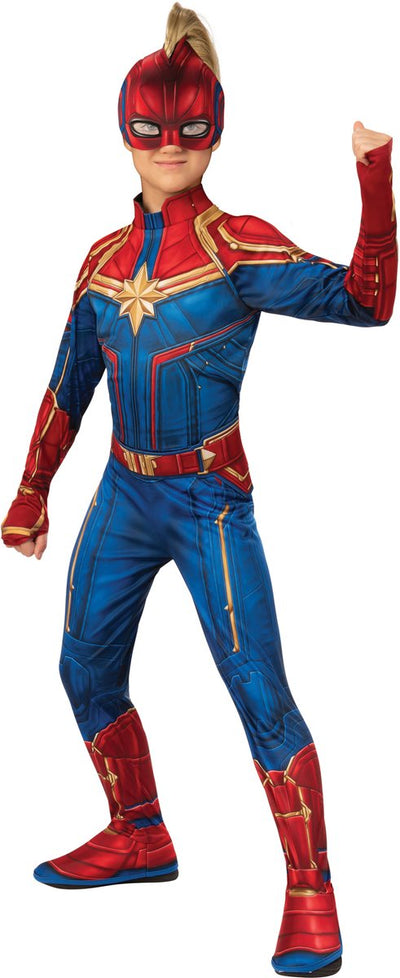 Rubies rubie's costume capitaine marvel junior polyester rouge bleu taille s