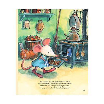 Librairie centrale avec toutes les histoires de souris et de hérisson