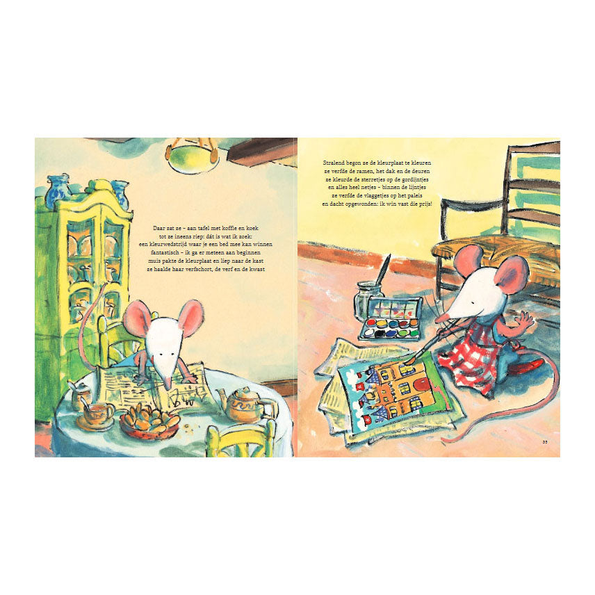 Librairie centrale avec toutes les histoires de souris et de hérisson
