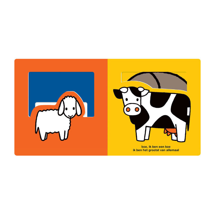 Livre central Miffy, livre transparent, animaux petits et grands