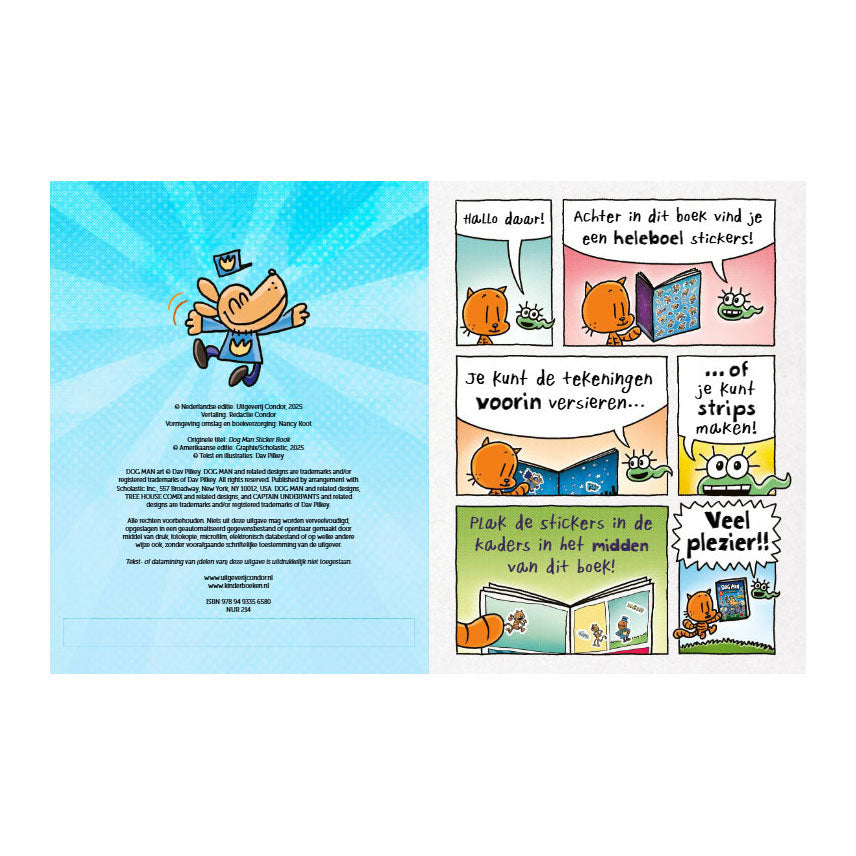 Book Dog Man Stickerboek