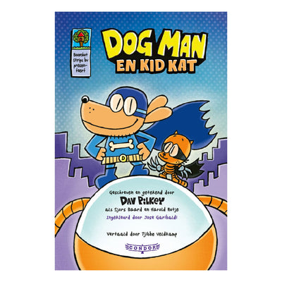 Maison centrale de livre chien homme et enfant chat