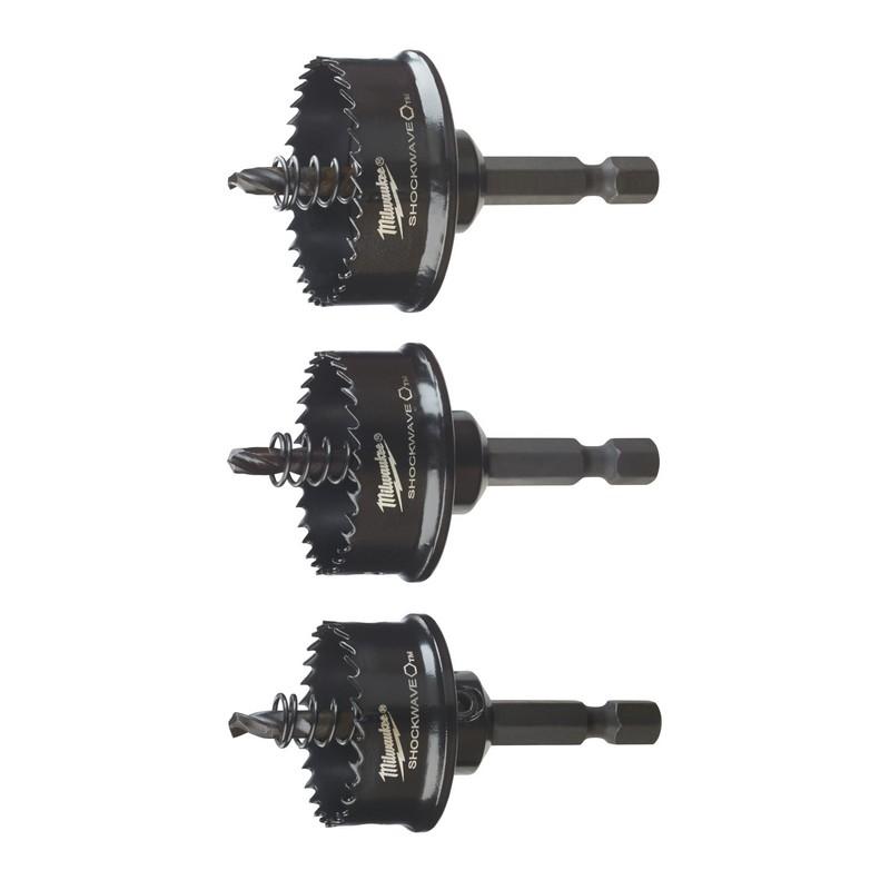 Milwaukee accessoires jeu de scies cloches à ondes de choc 22 29 35 mm - 49224800