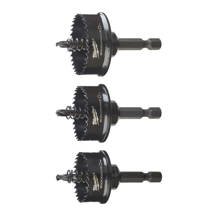 Milwaukee accessoires jeu de scies cloches à ondes de choc 22 29 35 mm - 49224800