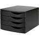 Commode djois noire 4 tiroirs