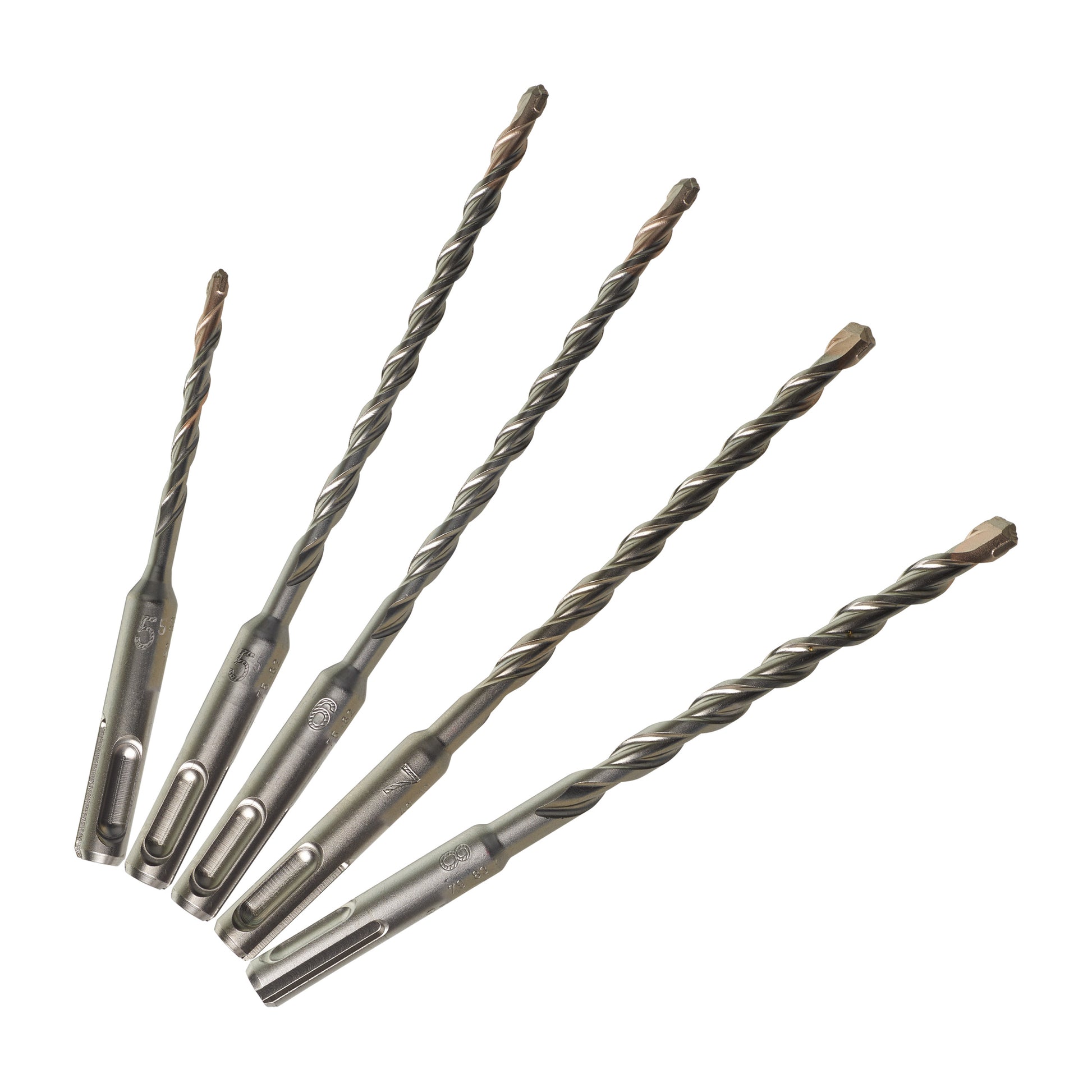 Jeu d'accessoires Milwaukee perforateurs sds-plus (5 pièces) - contenu : ø 5,5 x110 mm et ø 5,5 6 7 8 x160 mm - 4932352834