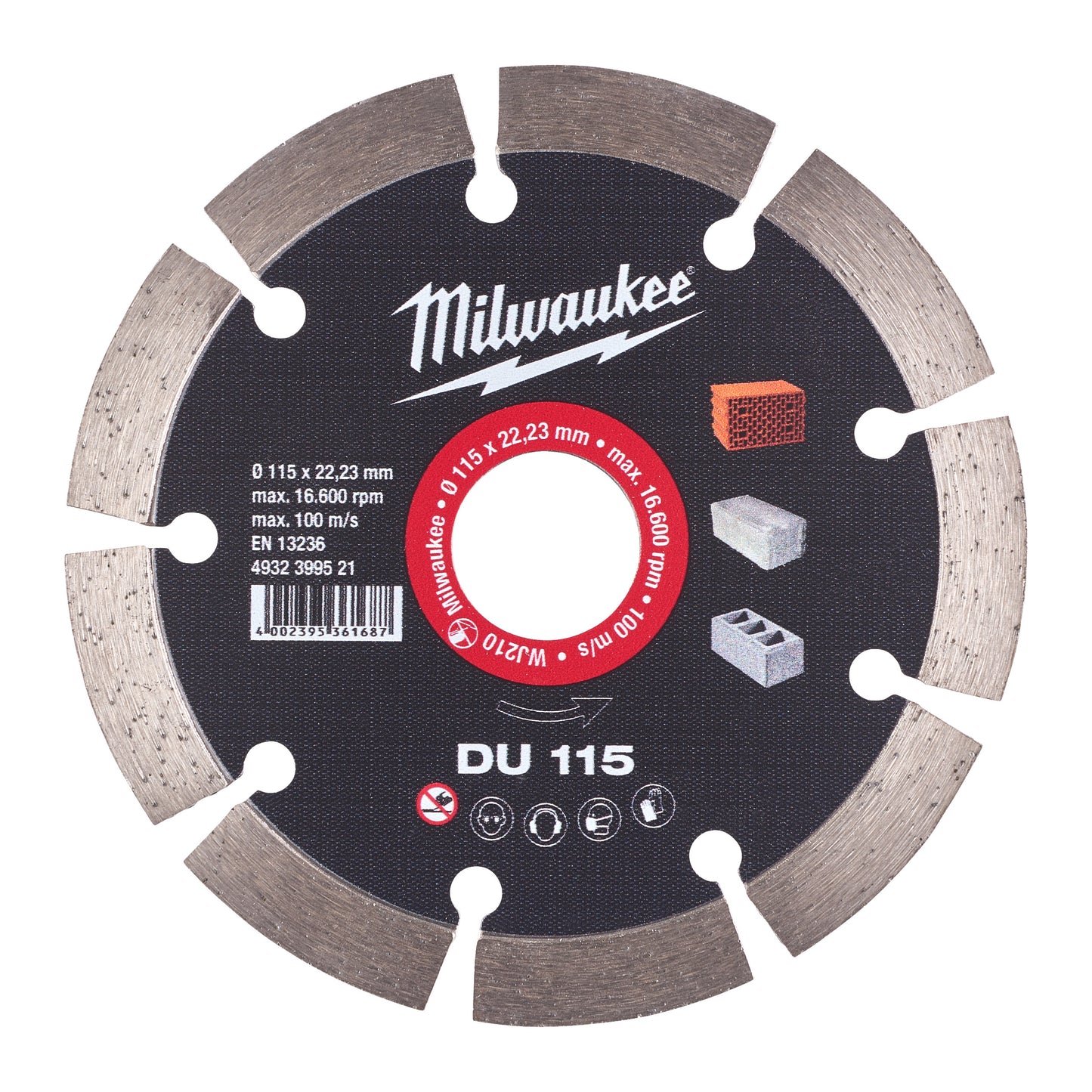 Milwaukee accessoires disque à tronçonner diamanté du 115 - 4932399521