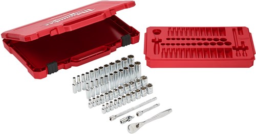 Accessoires Milwaukee 1 jeu de cliquets et douilles 4" | métrique | 50 pièces - 4932464944