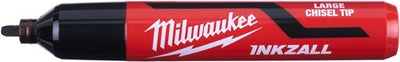 Milwaukee accessoires inkzall noir l marqueur à pointe biseautée - 4932471555