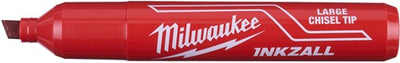 Milwaukee accessoires inkzall rouge l marqueur à pointe biseautée | 12 pièces - 4932471556