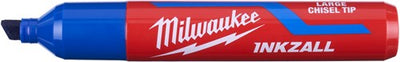 Milwaukee accessoires inkzall bleu l marqueur à pointe biseautée | 12 pièces - 4932471557