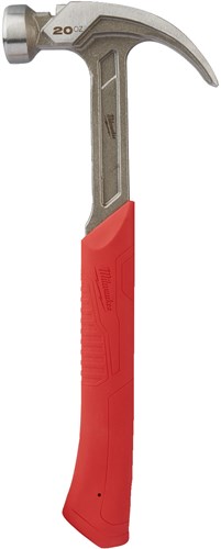 Milwaukee accessoires marteau à griffes courbé en acier 16oz 450g - 4932478656