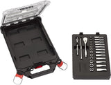 Milwaukee accessoires métrique 1 4 cliquet + jeu de douilles (28 pièces) dans un organisateur compact et mince - 4932478812 - afbeelding 2