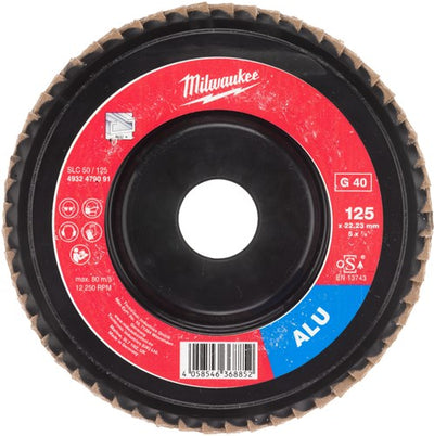 Milwaukee accessoires disque à lamelles alu slc50 125mm g40-1 pc - 4932479091 - 4932479091