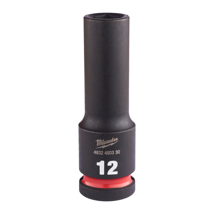 Accessoires Milwaukee douille à choc Shockwave 1 2 longue 12 mm | 1 pièce - 4932480330