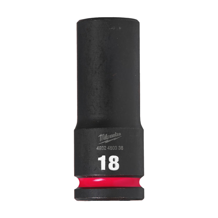 Accessoires Milwaukee douille à impact Shockwave 1 2 longue 18 mm | 1 pièce - 4932480336