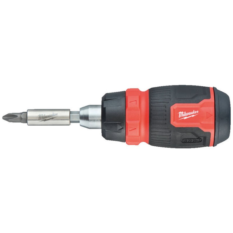 Milwaukee accessoires tournevis multi-embouts 8 en 1 à cliquet compact - 4932480581