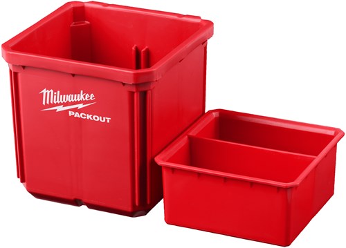 Pack d'accessoires Milwaukee contenants 10x10 cm (2 pièces) - 4932480698