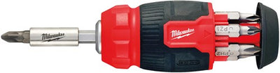 Milwaukee accessoires tournevis multi-embouts 8 en 1 compact - 4932492807