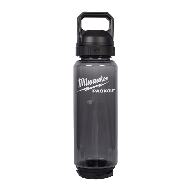 Bouteille en plastique Milwaukee packout™ avec bouchon | 1005 ml | noir - 4932498640