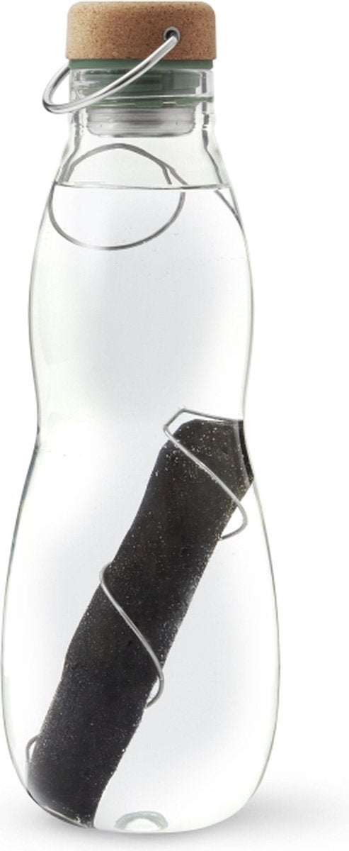 Black blum black+blum eau good bouteille d'eau en verre - 650ml - vert