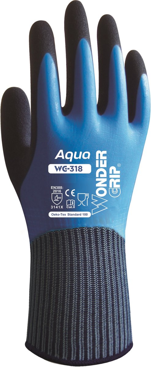 Gants aquatiques Wondergrip Wonder Grip bleus