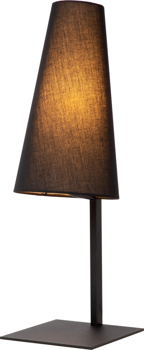 Lucide gregory - lampe de table - 1xe27 - noir