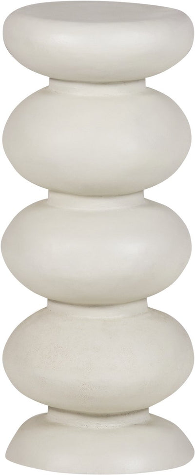 Table d'appoint Woood brilo - métal - crème - 69x29x29