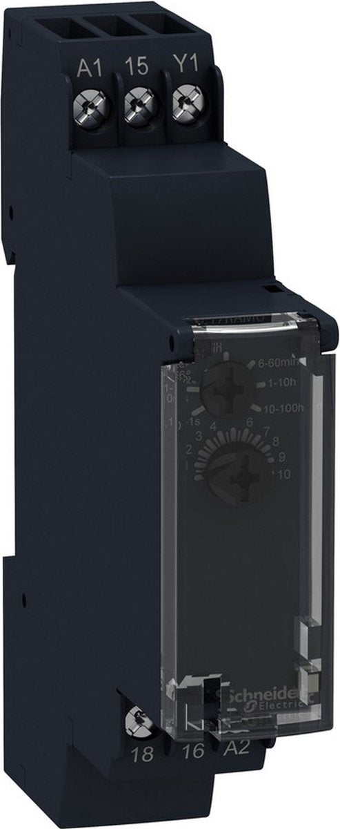 Schneider electric re17ramu re17ramu relais temporisé monofonctionnel 1 pièce(s) durée : 0,1 s - 100 h 1x contact inverseur