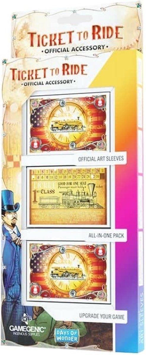 Pochettes de jeux de société Gamegenic 'ticket to ride usa' (152pcs) - accessoires