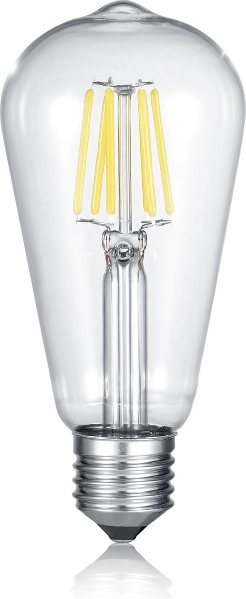 Trio kolben - sources lumineuses - transparent clair - e27 - 6w - 2700k - 600lm