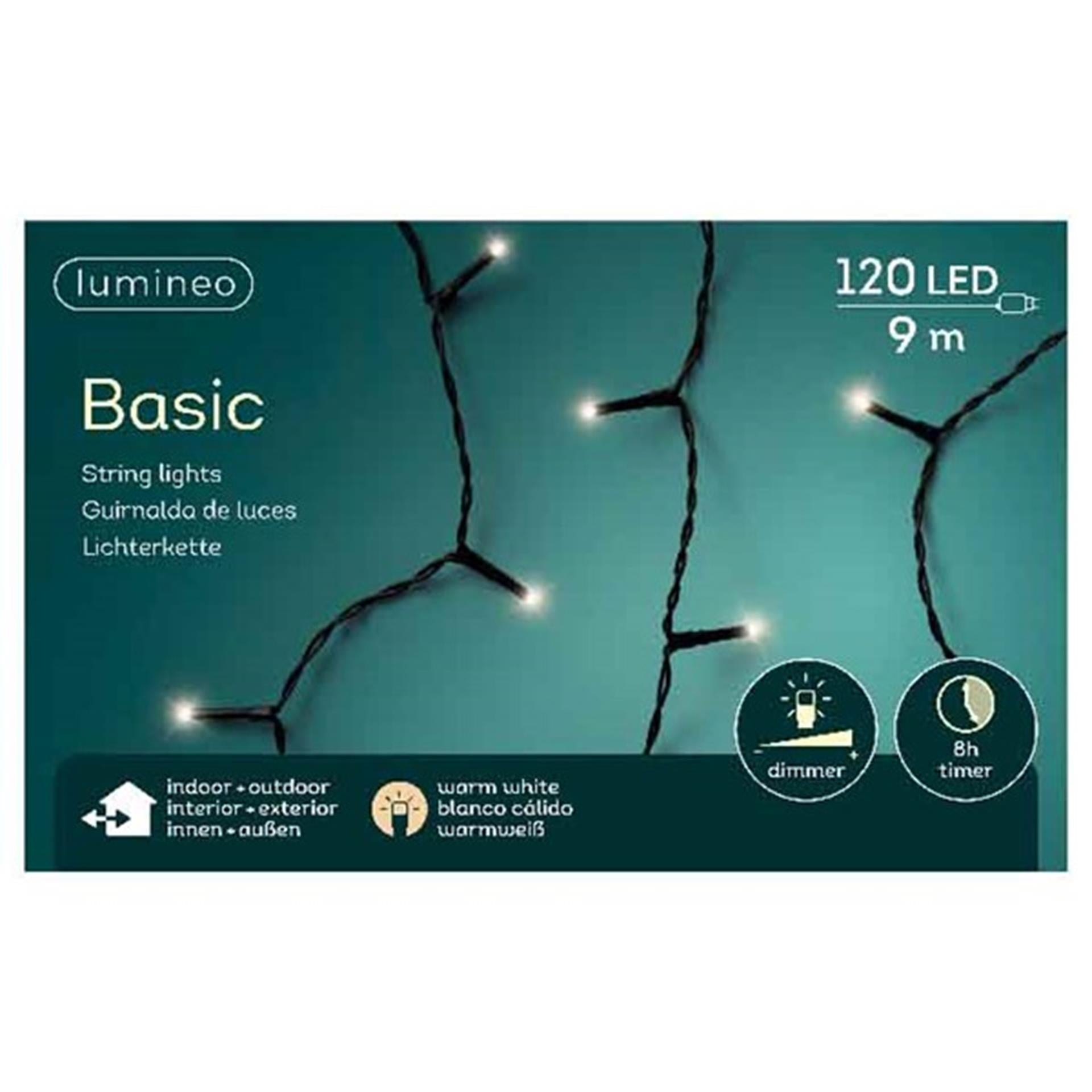 Lumineo Lumières de Noël basic 120l blanc chaud