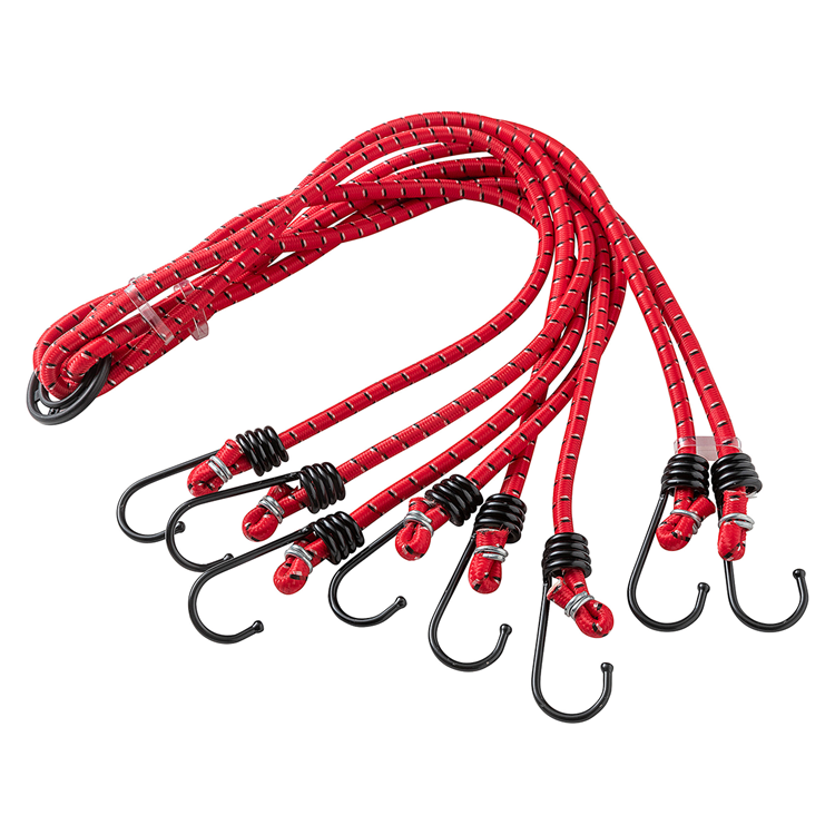 Mack 1006829 - sangle élastique 8 crochets rouge | 5 pièces