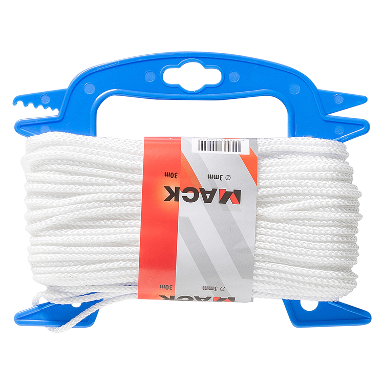 Mack 1013961 - corde multilon blanche bobine 3mm 30m | 5 pièces