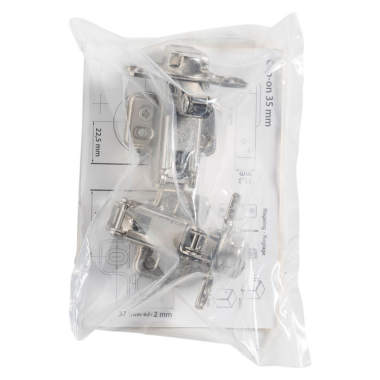 Mack 1071152-2 natif. clip sur cl souple. Porte en saillie 35 mm 165° | 5 pièces