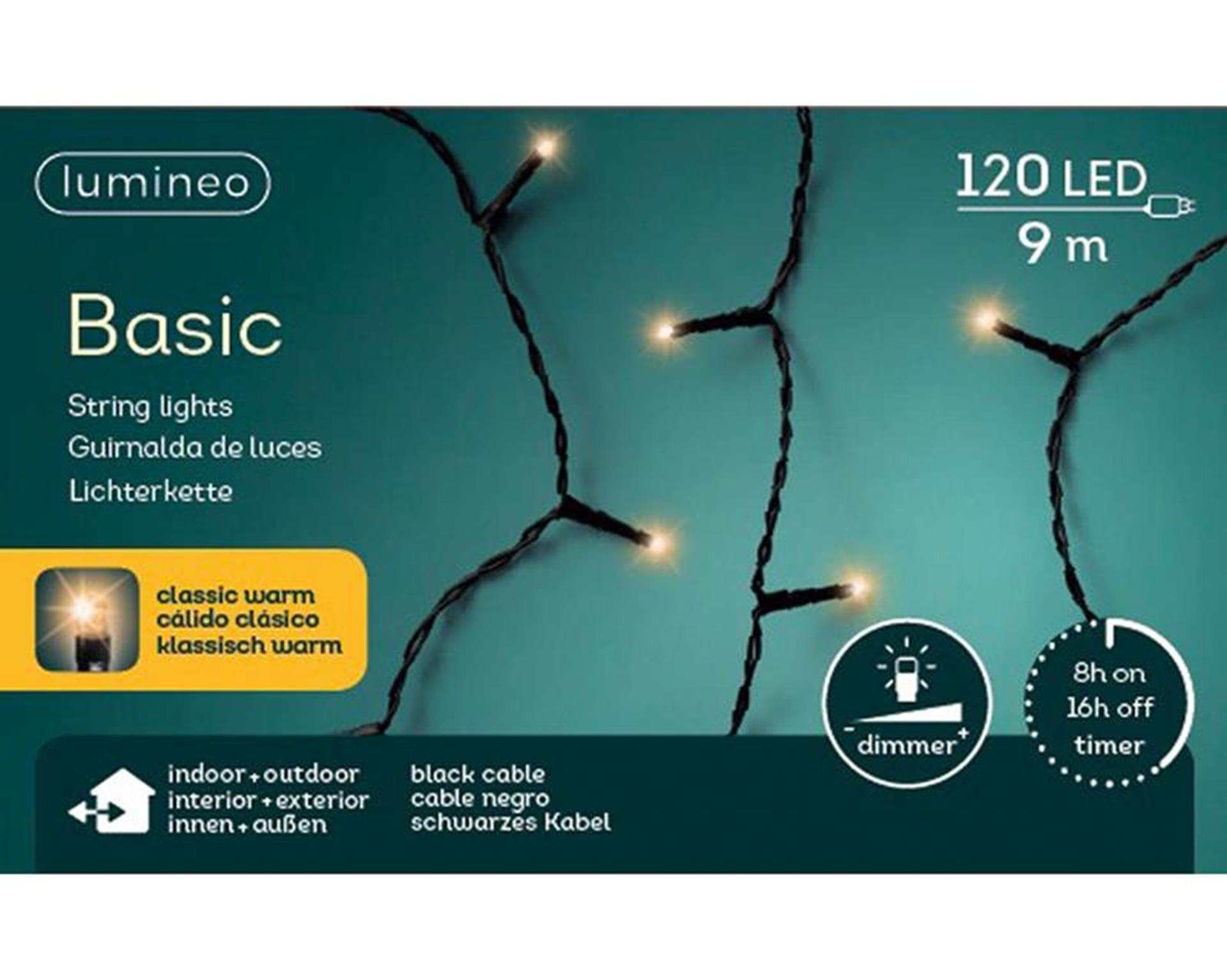 Lumineo Lumières de Noël basic 120l classicwarm