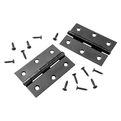 Mack 1071171 - 2 charnières lourdes noires h 90 x l 60 mm | 5 pièces